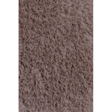 Nursery Kiddy Amour Heart Shape Faux Fur Mat Soft Kids Baby Pink Non Slip Rug in 85 x 85 cm