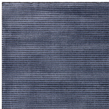 Asiatic London Kuza Stripe Soft Silky Velvety Navy Blue Polypropylene Abstract Textured Distressed Rug