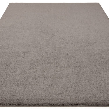 Asiatic London Como Ultra Soft Silky High Shine Velvety Charcoal Jute Shaggy Textured Rug