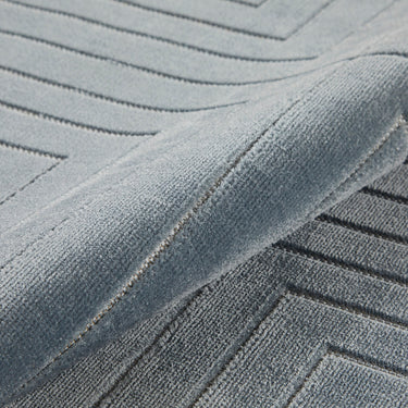 Consept Looms Maze MAZ104 Blue By Concept Geometric Textured Modern Rug