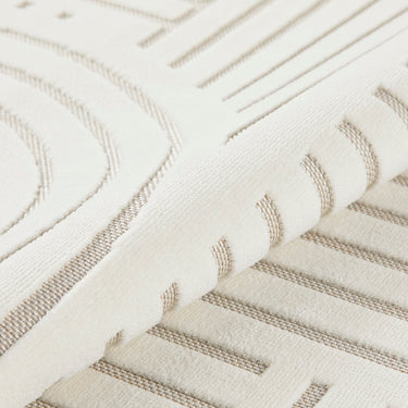 Consept Looms Maze MAZ106 Ivory By Concept Geometric Textured Modern Rug
