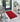 Origins My Red Washable Non-Slip Polypropylene Shaggy Rug - X-Small 60x100 cm (2'x4')