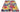 Carnaval CAR103 Vibrant Multi Colours Modern Geometric Squared Pattern Rug by Concept Looms