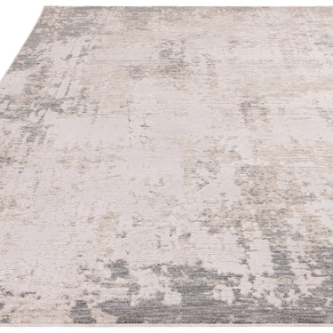 Asiatic London Anders AN01 Silky Shiny Shimmer Grey Abstract Textured Boho Rug