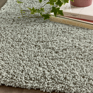 Origins Hadley Thick Fluffy Eucalyptus Green By Orgins Polypropylene Shaggy Modern Rug