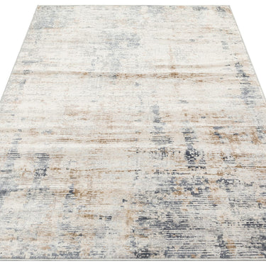 Pollo 103 Modern Abstract Silver Rug Runner by Consept Looms