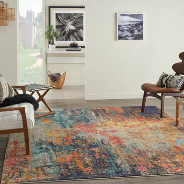 Celestial CES15 Modern Abstract Pictorial Multicolour Rug by Nourison