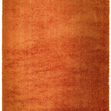 Payton Shaggy Rug Soft Fluffy Living Room Bedroom Silky Shimmer Orange Rug