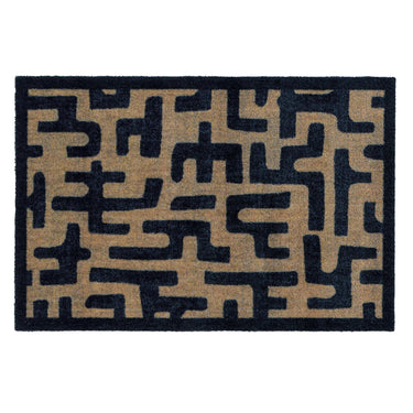My Nylon Pattern Maze Washable Non-Slip Abstract Doormat 50x75 cm