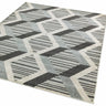 Asiatic London Colt CL12 Pyramid Diamond Grey Jute Polypropylene Geometric Textured Rug 120x170 cm