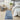 Avra Blue Tufted Botanical Design Rayon By Handmade Wool Cotton Floral Rug - Runner 69 x 229 cm (2'3"x7'6")
