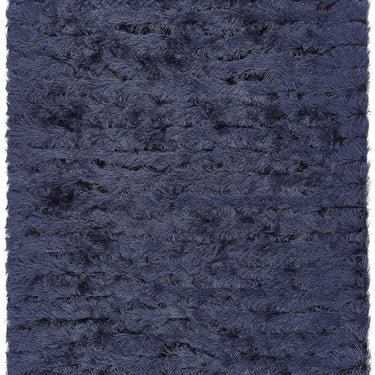 Origins Carved Glamour Navy Blue  Shaggy Rug