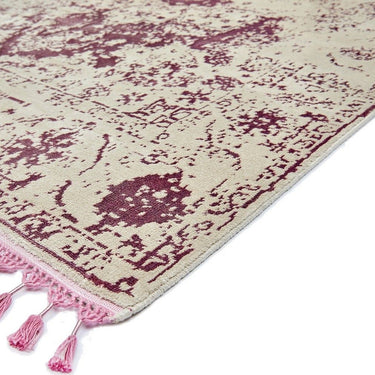 Classic Silky Flatweave Shiny Shimmer Soft Fringed Viscose Cotton Traditional Vintage Rug
