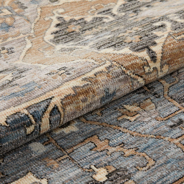 Consept Looms Legacy LEG04 Medallion Classic Blue Beige Cotton Persian Oriental Traditional Rug