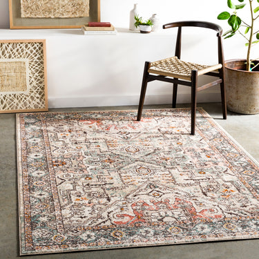 Ankara AKR2326 Antique Multicolour Area Polypropylene Oriental Traditional Vintage Rug
