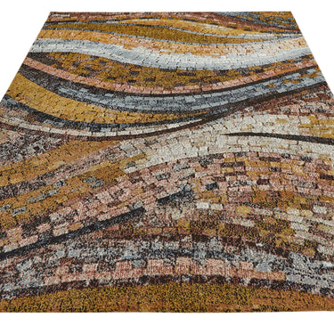 Consept Looms Amara AMA105 Onyx Granite Stone Patterns Bronze Handmade Jute Abstract Rug
