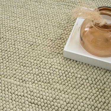 DKNY Pure Knots DKP01 Hand Made Plush Chunky Loop Texture Sage Green  Rug