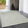 Reko Modern Contemporary Plain Hand Woven Viscose Silky French Grey Rug - Small 100x150 cm (3'4"x4'11")