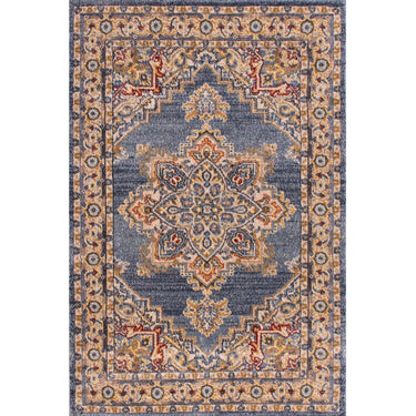 Orient 8917 Rug Traditional Bordered Red, Terracotta, Navy Green Rug