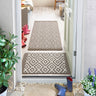 My Stain Resistant Cosy Stone Washable Non-Slip Polypropylene Geometric Doormat - Runner 67x200 cm (2'2"x6'7")