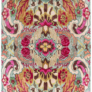 Katherine Carnaby Historia Hand Tufted Floral Vibrant Multi Colours Viscose Silky Rug