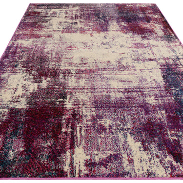 Colores Cloud Magenta CO08 Modern Abstract Rug in Purple Natural