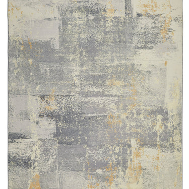 Consept Looms Lux LUX02 Machine Grey Washable Non-Slip Abstract Geometric Rug