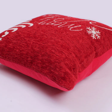Consept Looms Christmas Merry Red Washable Cotton Soft Cushion 45x45 cm