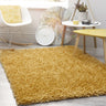 Origins Portland High Pile Super Fluffy Ochre Yellow Shaggy Modern Plain Rug - X-Small 60x110 cm (2'x3'7")