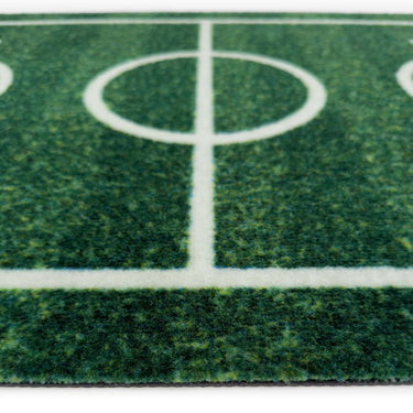 My Nylon Pattern Football Pitch Washable Non-Slip Rug 65x100 cm