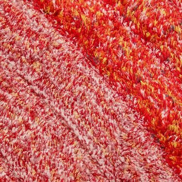 3D Lena Silky Living Shaggy Geometric Textured Rug
