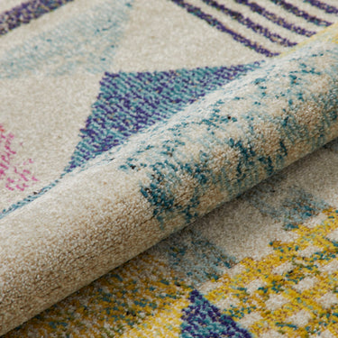 Carnaval CAR101 Light Multi Colours Modern Geometric Rug by Concept Looms