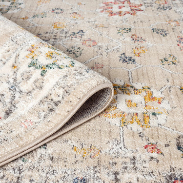 Nova Hannah Cream Beige Polypropylene Traditional Vintage Rug