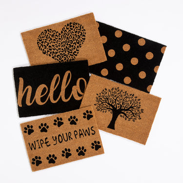 Printed Pvc Backed Coir Hello Doormat 40x60 cm