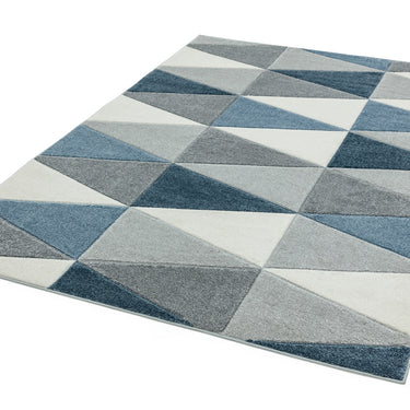 Sketch SK07 Kite Geometric Hand Carved Rug in Blue