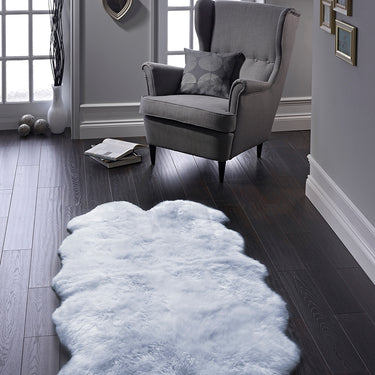 Origins Genuine Animal Fur Soft Duck Egg Wool Sheepskin Shaggy Textured Rug - Quad 105x160 cm (3'5"x5'3")