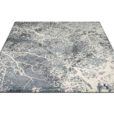 Nourison Maxell MAE11 Grey Cotton Abstract Modern Rug