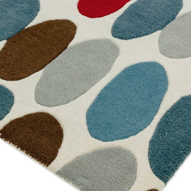 Asiatic London Matrix Sofia MAX33 Red Teal Wool Viscose Geometric Textured Rug 200x300 cm