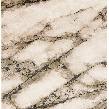 Asiatic London Mirage Mineral Marbled Texture Green Polypropylene Abstract Textured Hallway Runner Rug