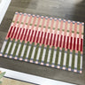 My Nylon Pattern Colour Block Weave Multi Washable Non-Slip Rug 50x75 cm