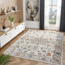 URCO Nova Floyd Distressed Cream Polypropylene Persian Traditional Vintage Hallway Runner Rug - Runner 66x200 cm (2'1"x6'6")