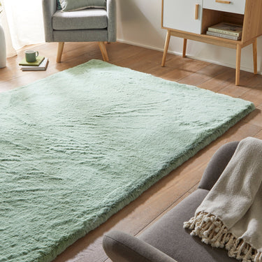Consept Looms Heavenly Super Deep Pile HEA101 Sage Green Shaggy Textured Modern Rug