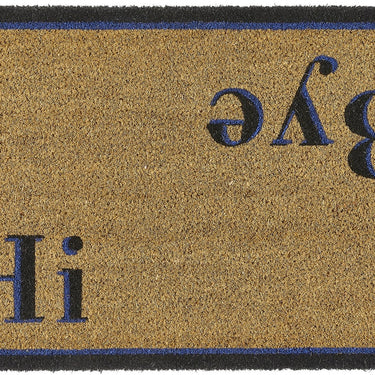 My Printed Coir Hi Bye Indoor Outdoor Non-Slip Bordered Doormat 45x75