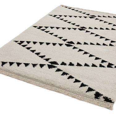 Rocco Moroccan Tribal Berber Shaggy Rug in Pink, Green, Cream, Charcoal, Mustard and Blue