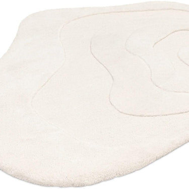Olsen Surge Bohemian Hand Tufted Rug New Zeland Wool Rug in Cream White 150 x 150 cm