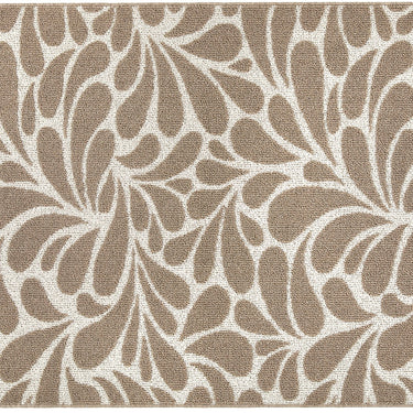 My Sculptured Patterened Rain Drop Mink Washable Non-Slip Polypropylene Rug