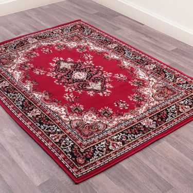 Lancashire Traditional Oriental Classic Rug or Hallway in Red