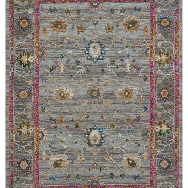 Soujorn Holt Modern Traditional Bordered Floral Rug, Hall Runner in Multi Coloured