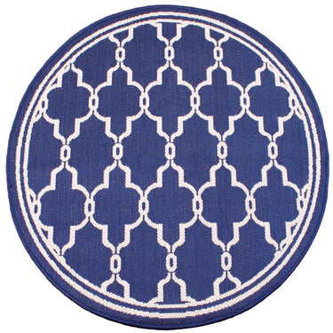 Terrace Spanish Tile Outdoor Rug and Round in Red, Natural, Blue, Silver, Terracotta, Teal and Gold