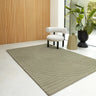 Hague Modern Hand Made Wool Rug in Sage Green - Medium 120x170 cm (4'x5'6")